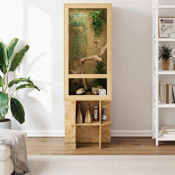 vidaXL Terrarium Braun 50 x 50 x 130 cm OSB