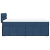 vidaXL Boxspringbett mit Matratze Blau 100x200 cm Stoff