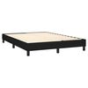 vidaXL Boxspringbett mit Matratze & LED Schwarz 140x200 cm Stoff