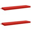 vidaXL 2-teilige Bankkissen SOEST 2 stk. 100 % Polyester Rot