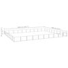 vidaXL Hundezwinger Silbern 80 m&sup2; Stahl