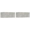 vidaXL TV-Schr&auml;nke 2 Stk. Betongrau 80x30x30 cm Holzwerkstoff