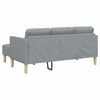 vidaXL Sofa Set 2 pcs Hellgrau 173 x 131 x 67 cm Stoff