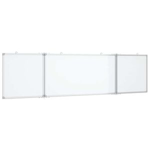 vidaXL Magnetisches Whiteboard Klappbar 160x40x1,7 cm Aluminium