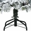 vidaXL Künstlicher klappbarer Weihnachtsbaum Weiß 150 cm PE und PVC