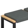 vidaXL Bankkissen 2 pcs Stoff Dunkelgrau Tiefe 35 cm