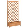 vidaXL Pflanzk&uuml;bel mit Spalier Braun 90x35x180 cm Massivholz Tanne