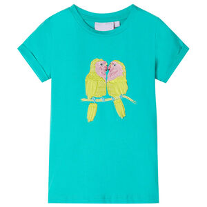 Kinder-T-Shirt Minzgr&uuml;n 116