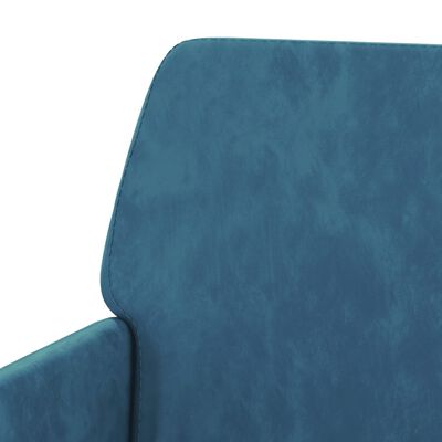 vidaXL Sitzbank Blau 108x79x79 cm Samt