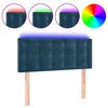 vidaXL LED Kopfteil Dunkelblau 100x5x78/88 cm Samt