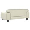 vidaXL Hundebett Creme 70x45x30 cm Kunstleder