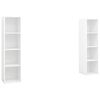 vidaXL TV-Schr&auml;nke 2 Stk. Wei&szlig; 142,5x35x36,5cm Holzwerkstoff