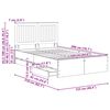 vidaXL Bettrahmen Sonoma-Eiche 120 x 190 cm Ingenieurs Holz