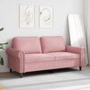 vidaXL 2-Sitzer-Sofa Rosa 140 cm Samt