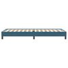 vidaXL Boxspringbett ohne Matratze Dunkelblau 90x220 cm Samt