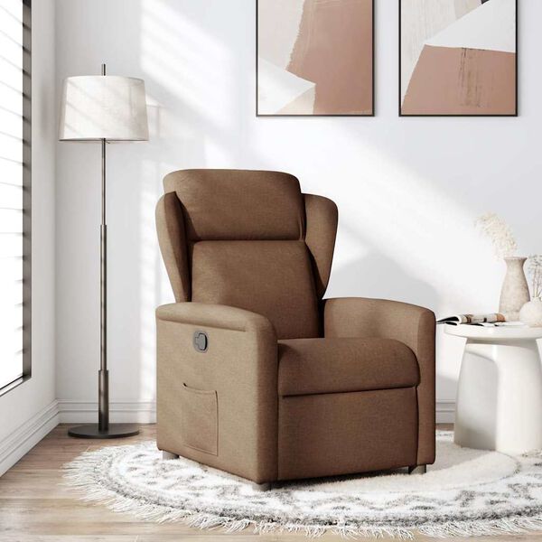 vidaXL Relaxsessel Braun Stoff