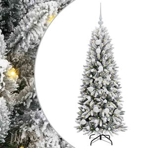 vidaXL K&uuml;nstlicher Weihnachtsbaum mit 150 LEDs mit St&auml;nder Wei&szlig; 120 cm