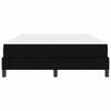 vidaXL Boxspringbett mit Matratze Schwarz 160 x 200 cm Stoff