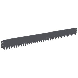 vidaXL Raseneinfassung 20 pcs 103 x 10 cm Stahl Anthrazit