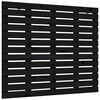vidaXL Wand-Kopfteil Schwarz 141x3x91,5 cm Massivholz Kiefer