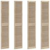 vidaXL Schrankt&uuml;r 4 pcs Natur 140.5 x 2 x 59.5 cm Massives Kiefernholz