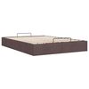 vidaXL Ottoman-Bett ohne Matratze Dunkelbraun 140x190 cm Stoff