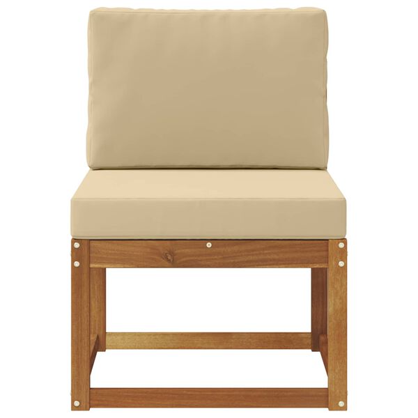 vidaXL Outdoor Mittelsofa Massivholz Akazie