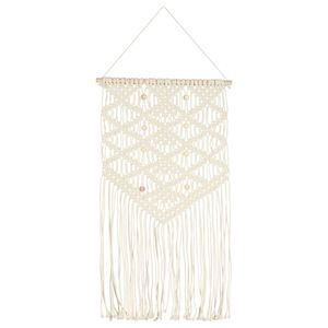 vidaXL Makramee Wandbehang 40x80 cm Baumwolle