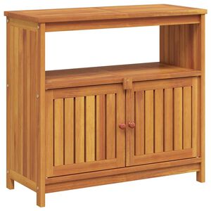 vidaXL Garten-Konsolentisch 80x35x75 cm Massivholz Akazie