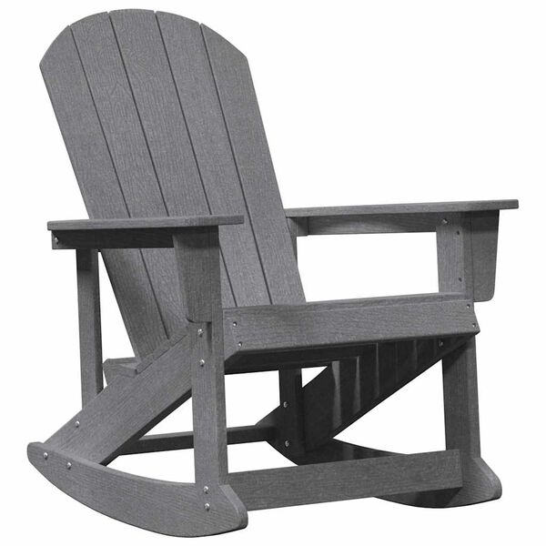 vidaXL Adirondack Schaukelstühle 2 pcs Hellgrau HDPE