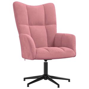 vidaXL Relaxsessel Rosa Samt