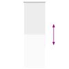 vidaXL Verdunkelungsrollo Weiß 60x130cm Stoffbreite 55,7 cm Polyester