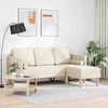 vidaXL Sofa Set mit Kissen Leinen Polyester