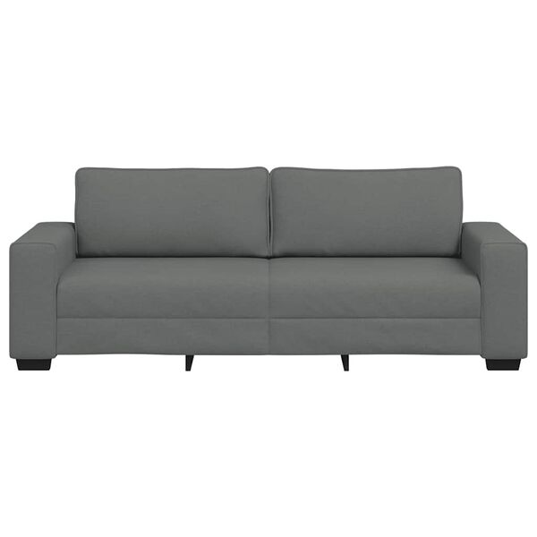 vidaXL 3-Sitzer-Sofa Dunkelgrau 180 cm Stoff