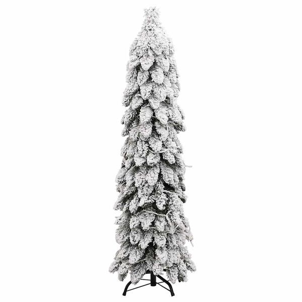 vidaXL K&uuml;nstlicher Weihnachtsbaum Beleuchtung & Schnee 60 LEDs 120 cm