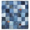 vidaXL Pouf Quadratisch 100x100x20 cm Denim Patchwork