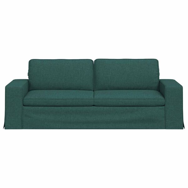 vidaXL Sofa Dunkelgr&uuml;n Gesamtabmessungen: 222 x 80 x 82 cm (B x T x H)