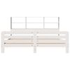 vidaXL Massivholzbett ohne Matratze Wei&szlig; 180x200 cm Kiefernholz