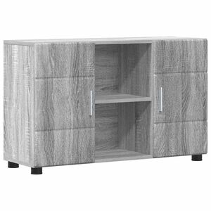 vidaXL Sideboard mit Regal FLORIN Graues Sonoma 88,5 x 30,5 x 55,5 cm