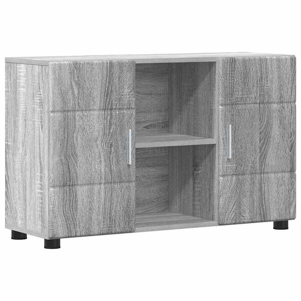 vidaXL Sideboard Graues Sonoma 88,5 x 30,5 x 55,5 cm Holzwerkstoff