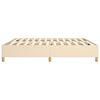 vidaXL Boxspringbettgestell Creme 200x200 cm Stoff
