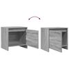 vidaXL Nachttisch Grau Sonoma 45x34x44,5 cm Holzwerkstoff