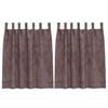 vidaXL Samtvorh&auml;nge 2 stk. Braun 140 x 140 cm Samt