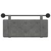 vidaXL H&auml;ngevorderseite Wandmontiert Dunkelgrau 110 x 55 x 5 cm Samt