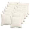 vidaXL Kissenbezug 12 stk. ALMELO Creme 45 x 45 cm Cord