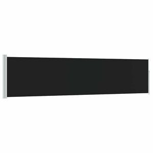 vidaXL Ausziehbare Seitenmarkise 120&times;500 cm Schwarz