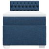 vidaXL Boxspringbett mit Matratze Blau 100x200 cm Stoff
