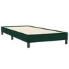 vidaXL Boxspringbett mit Matratze Dunkelgr&uuml;n 80x220 cm Samt