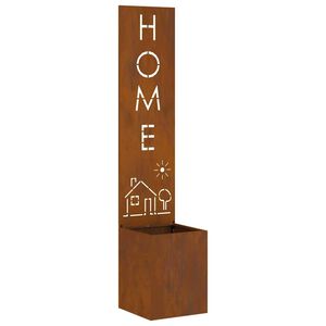 vidaXL Garten Sichtschutz-Leinwand Rostig 32 x 140 cm Wetterfeststahl