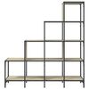 vidaXL B&uuml;cherregal Sonoma-Eiche 122x30x132 cm Holzwerkstoff und Metall